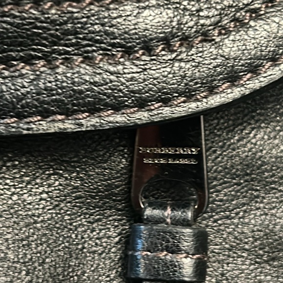 Authentic Burberry Blue Label black shoulder tote bag all leather - Picture 17 of 17